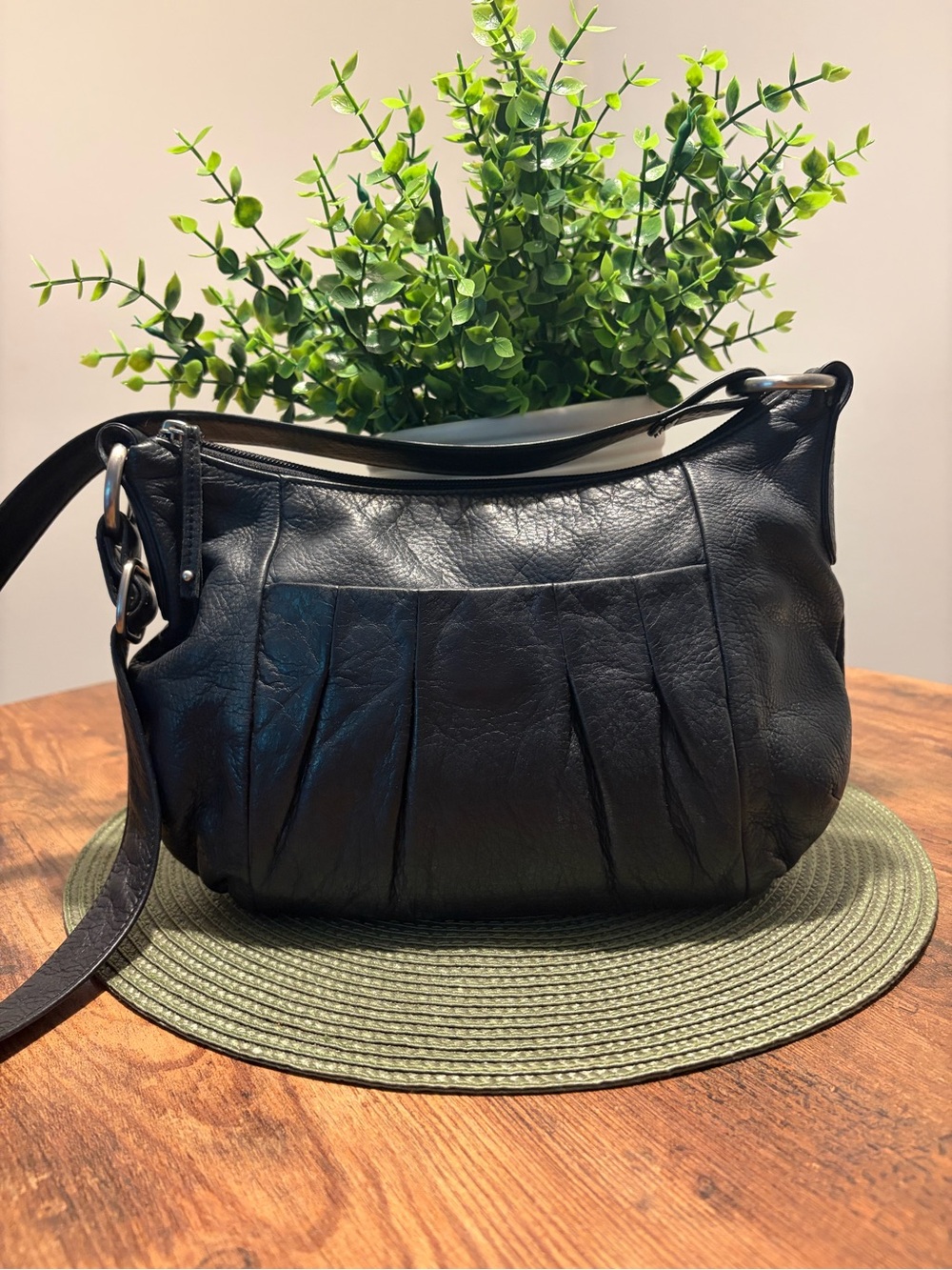 Osgoode Marley Black Leather Shoulder Bag